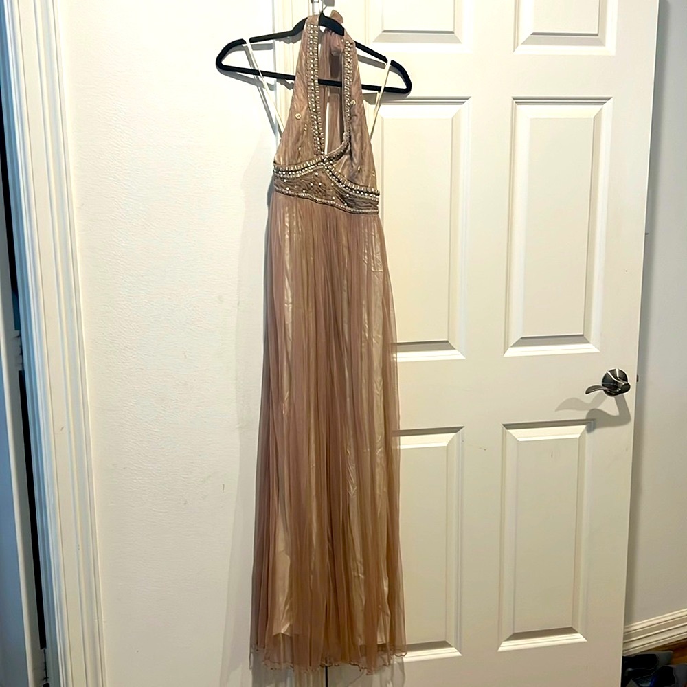 Bl-nk London halter maxi gown nwt